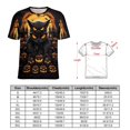 thumbnail image 2 of Halloween Scary Night Full Moon Women's Short Sleeve T-Shirt Crew Neck Casual Summer Trendy Loose Fit Tops, 2 of 6