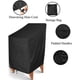 thumbnail image 2 of Funda impermeable para sillas de exterior, fundas para muebles de patio al aire libre, sillas apiladas 210d, fundas para sillones, sillas apilables para exteriores para protección contra todo tip, 2 of 5