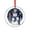 Pattern, variant on Watercolor Print Boy Skier Xmas Ornament Holiday Decor And Xmas Gifts Ideas Snowboarder with Board Round Ornament