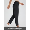 thumbnail image 4 of Pantalones BALEAF, vestido de viaje para mujer, golf, elástico, tobillo, color negro, talla XS, 4 of 7