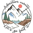 thumbnail image 3 of CafePress - Adventure Awaits Let'S Go Find It Pajamas - Women's Short Sleeve Print T-Shirt and Pants Light Cotton Pajama Set, 3 of 7