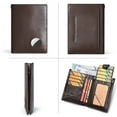 thumbnail image 3 of TAZAG Genuine Leather Wallet With Airtag Tracker Hole Head Layer Cowhide RFID Pull-out Card Holder, 3 of 6