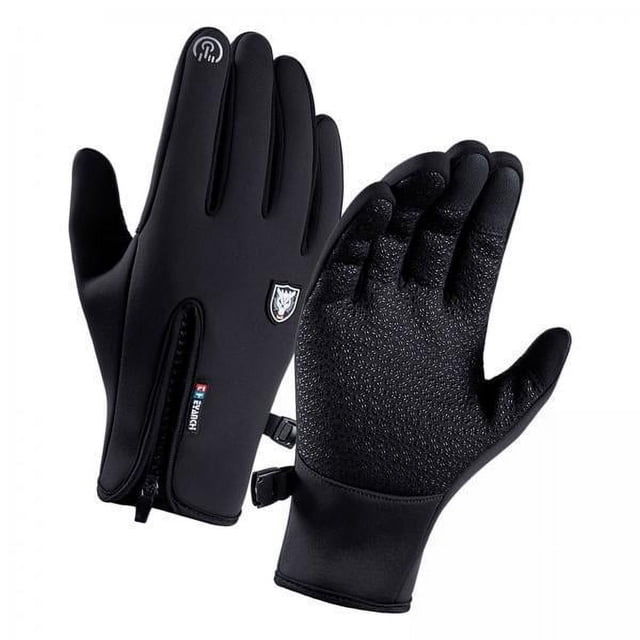 Guantes de nieve Resistentes al Viento Strade Fareast Limited para conducir bicicleta Hombres y mujeres Negro Talla M