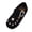 Black, variant on GiLiling Girls Flats Dress Shoes, Girls Mary Jane Flats, Closed Toe Shoes with Pearl Rhinestone Decor, Hook-and-Loop Strap Footwear for Casual and Formal Occasions (Black, 4-4.5 Years)