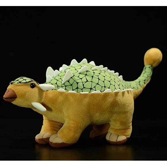 Zhongxin Made Simulation Ankylosaurus Dinosaur Stuffed Plush Toy- 14Inch Green Dinosaur Dragon Plushie Figurines Dinosaur Stuffed Model Toys Soft Gifts For Kids