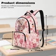 thumbnail image 4 of SCRAWLGOD Koala Peach Blossom Print Pink School Backpack for Boys Girls Backpack for Kids Teens Elementary Middle School 17 inch Portable Knapsack with Padded Strap, 4 of 5