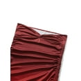 thumbnail image 4 of Qmyliery Women Wrap-Chest Dress, Sleeveless Plaid / Solid Color Party Casual Wrapped Summer Midi,S/M/L/XL, 4 of 9