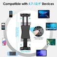 thumbnail image 2 of EEEkit Cup Holder Tablet Mount for Car, 360° Adjustable iPad/iPhone Stand Fit for 4.7–12.9" iPad Pro/Air/Mini, Galaxy Tab, Phone Holder for SUV, Truck, Car, 2 of 7