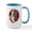 White/Blue Inside, variant on CafePress - Krampus And Santa Christmas Mugs - 15 oz Ceramic Large White Novelty Mug