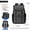 8626 Plaid Black, variant on Curved Shoulder Strap New Men's Casual Business Travel Backpack,8626 Gray