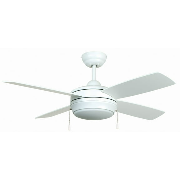 LAV52MWW4LK-LED Craftmade Lighting Laval - Ceiling Fan with Light Kit in Contemporary Style - 52 inches wide by 15.34 inches high