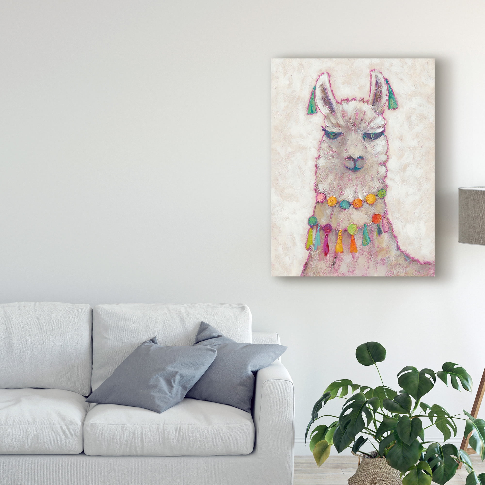 Trademark Fine Art 'Festival Llama II' Canvas Art by Chariklia Zarris