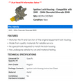 thumbnail image 2 of Ignition Lock Housing - Compatible with 2001 - 2006 Chevy Silverado 3500 2002 2003 2004 2005, 2 of 2