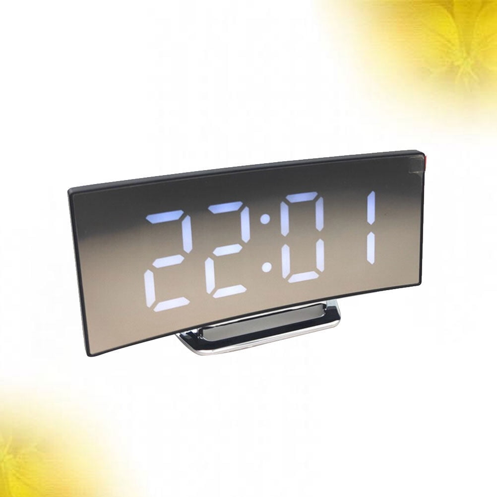 EXHUMKY Portable Square Alarm Clock, Silent Plastic Desk Clock for School Classroom, Student Study, Office, Travel, 1 Set