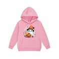 thumbnail image 5 of SYMOID Boys Hall-oween Costume Set Pink 2-Piece Ghost Pumpkin Print Sweatshirts, Hoodie & Jogger Pants Soft Fleece Outfit,Size 3 T, 5 of 5