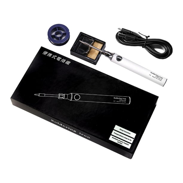 Kit de Pistola para Soldar Electrónico, Esponja de Limpieza de Metales USB, Portátil, 5V, para Reemplazo de Soldador Eléctrico