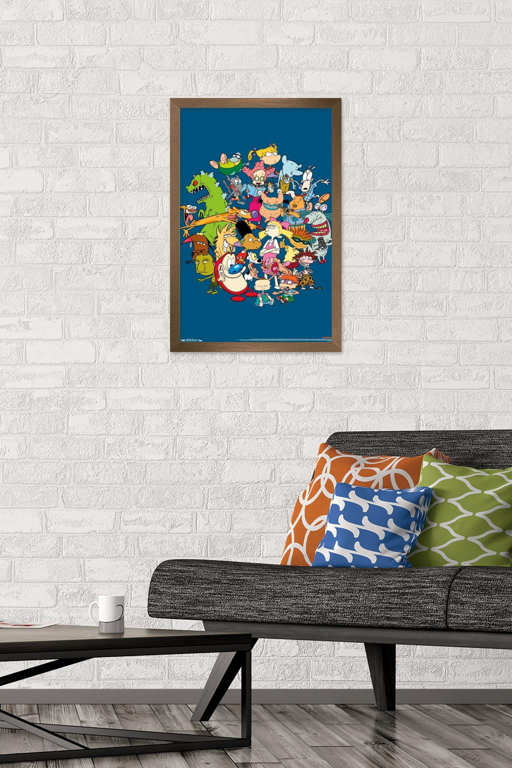 Nickelodeon Group Wall Poster, 14.725" x 22.375", Framed