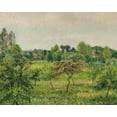 thumbnail image 2 of Pissarro, Camille 14x12 Gold Ornate Wood Framed with Double Matting Museum Art Print Titled - June, rainy weather, Eragny, 2 of 4