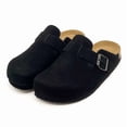 thumbnail image 1 of Sabots en Suède pour Adultes, Pantoufles à Semelle en Liège, Soutien de la Voûte Plantaire, Chaussures « Potato », Pantoufles d'Intérieur et d'Extérieur avec Boucle Ajustable, 1 of 6