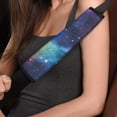 thumbnail image 4 of Chririnla Seat Belt Shoulder Pad Shoulder Protection Auto Seat Belt Cover Polyester Comfort, Suitable for Sedan Vehicle, Galaxy Nebula, 4 of 8