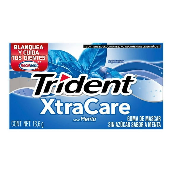 Goma de mascar Trident XtraCare menta 13.6 g