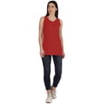 thumbnail image 5 of Inkmeso WoMen's &nbsp;Solid Sleeveless Tank Tops Scoop Neck Summer T-shirt Casual Tee, 5 of 8