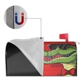thumbnail image 2 of Yiaed Cool Crocodile With Sunglasses Print Mailbox Covers, Magnetic Mailbox Cover, Mail Box Covers for Garden Outdoor Decor Box Covers-25.5x21 in, 2 of 8