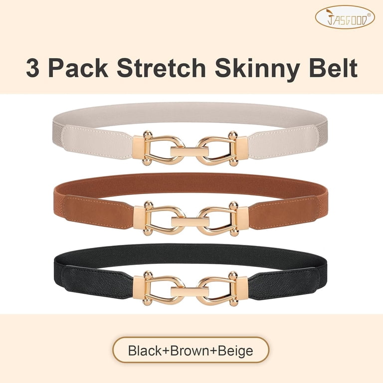 Women Stretchy Waist Belt Retro Elastic Skinny Belt for  display picture 1