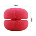 thumbnail image 3 of EeaseCA 12 Pcs Éponge de Mode Rouleau Éponge Bouclage Boule à Cheveux Outil Créatif de Coiffure Permanente (Rouge), 3 of 8