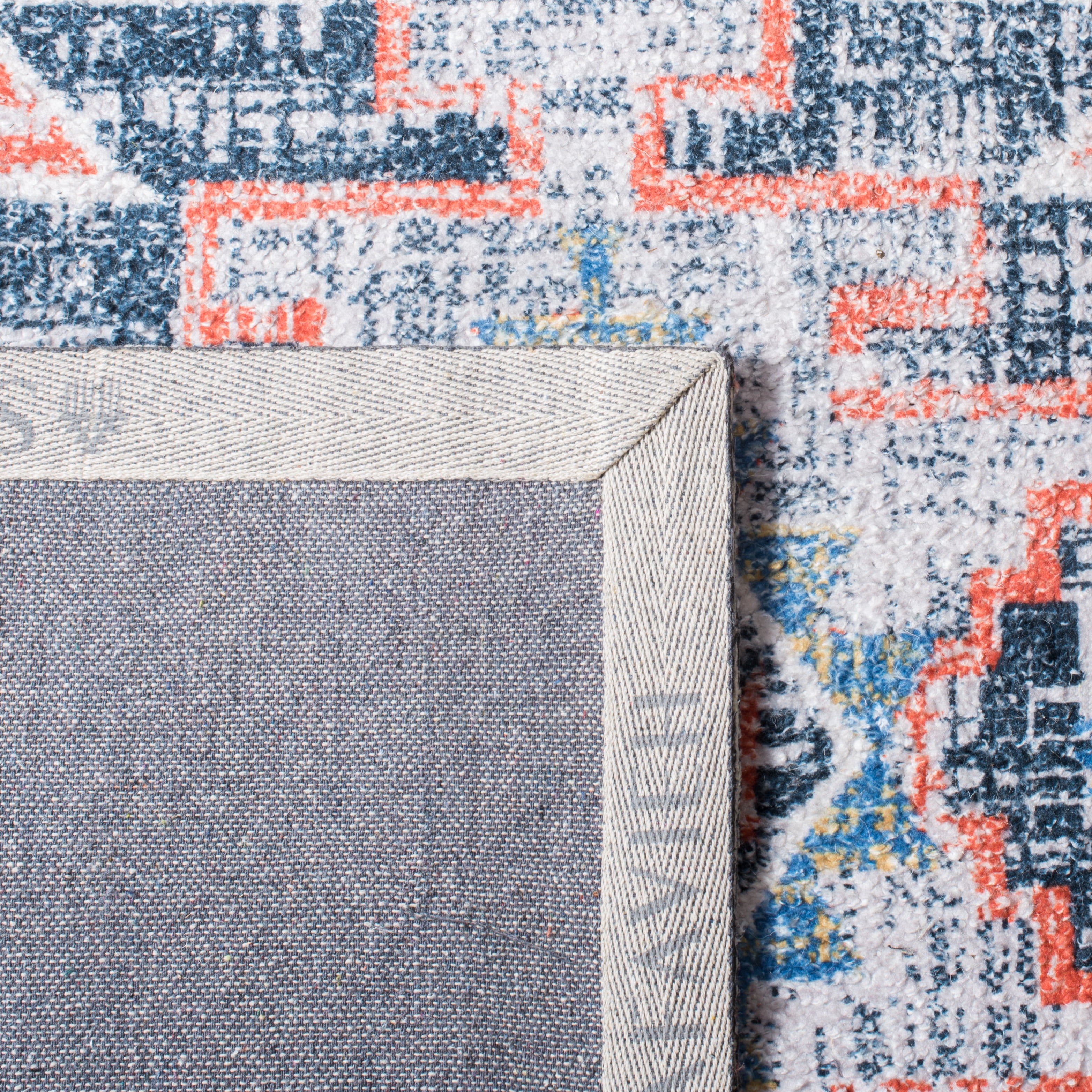 SAFAVIEH Classic Vintage Chanelle Medallion Area Rug, Blue/Rust, 9' x 12'