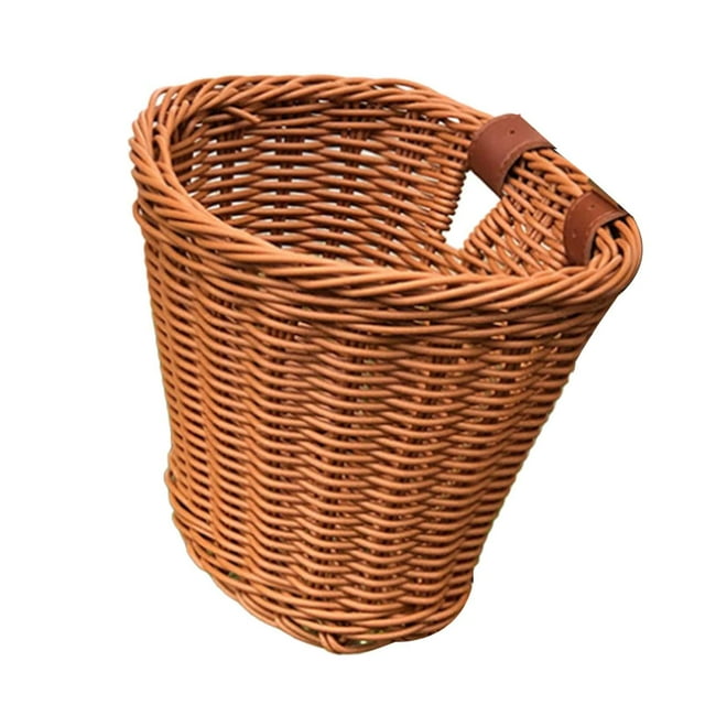 Panier de Vélo pour Enfants à l'Avant, Panier de Magasinage Rangement Imperméable Cargo Brun