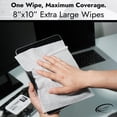 thumbnail image 6 of Air Jungles Electronic & Lens Cleaning Wipes, 70 Count (Pack of 2), 8x10 Quick-Dry Screen Wipes for Phones, Laptops, TVs, Tablets, Glasses, Keyboards, Streak-Free, 6 of 8