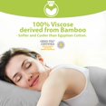 thumbnail image 2 of BAMPURE Luxury Series 6 Pcs King Sheet Set - 100% Viscose derived from Bamboo Sheets King Size - Super Soft Viscose Bamboo Cooling Sheets for Hot Sleepers -Up to 16 Deep Pocket King Sheets (L.Grey), 2 of 5