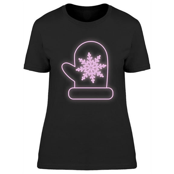 Mittens Neon Design T-Shirt Women -Image by Shutterstock, Female Large