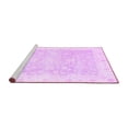 thumbnail image 2 of Ahgly Company Machine Washable Indoor Rectangle Oriental Purple Traditional Area Rugs, 2' x 4', 2 of 4