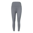 thumbnail image 4 of Women's Pull-On Stretchy Leggings Solid Color High Waisted Tight fit Long Yoga Pants Workout Gym Running Volleyball Pants, 4 of 4