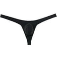 thumbnail image 2 of Botmois 5PCS/LOT Men's Solid Spandex Micro Thongs Sexy Guy Contoured Pouch Bikini Tangas String Briefs Lingerie Underpants 5TT L, 2 of 4