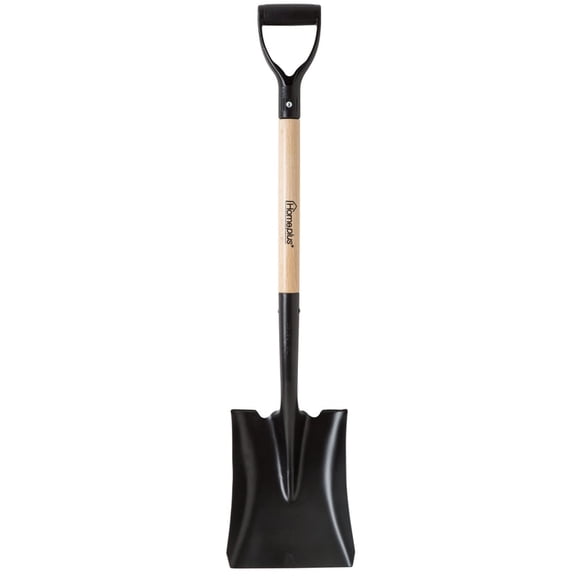 Shovel Home Plus, acero, 20,32 cm de ancho x 97,79 cm de largo, mango de madera