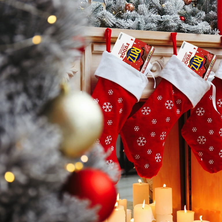 RITZ Fudge Covered Holiday Crackers, Party Snacks, Limited Edition