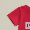 thumbnail image 7 of HCNTES Toddler Baby Boy Outfit Flag T Shirt Top Shorts 2Pcs Set Kids Boys Summer Patriotic Clothes 18 month boy clothes(12-18 Months,Red), 7 of 7