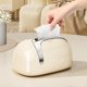 thumbnail image 1 of Soporte multifuncional para cajas de pañuelos, organizador de escritorio de plástico beige con muelle • Compartimento de almacenamiento para objetos pequeños • Mesa de té en la cocina, salón, 1 of 6
