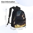 thumbnail image 2 of Pofeuu Sleeping Dragon In Forest Print Laptop Backpack Travel Canvas Backpack for School Lightweight and Comfortable Backpack College Backpack Schoolbag, 2 of 6