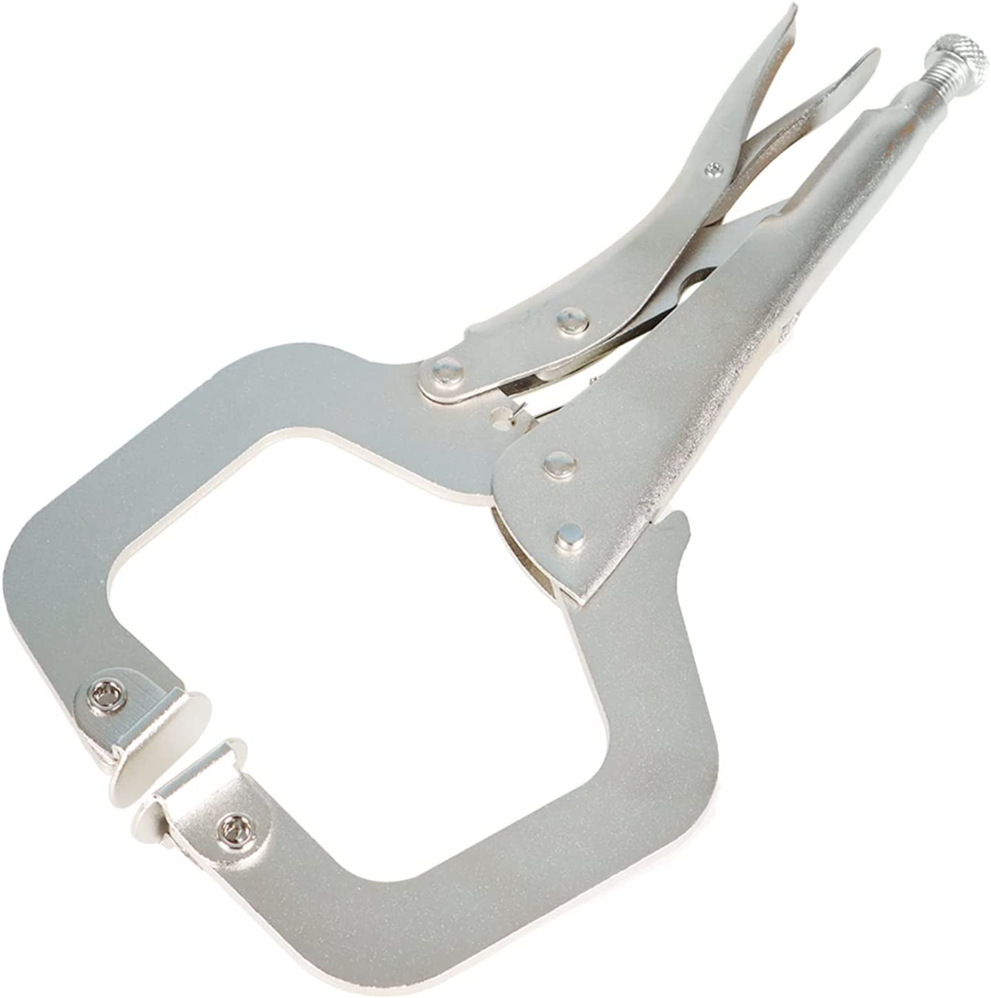 ALL-CARB 10 Pack 11 Inch Locking C-Clamp Adjustable Pliers, C-Pliers Welding Clamps Set with Swivel Pad Vise Jaws for Home & Workshop Use