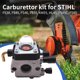 thumbnail image 4 of Para Coche Kit de juntas de carburador de aluminio con filtro de combustible y aire para cortadora de hilo STIHL FS38, 4 of 7