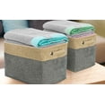 thumbnail image 5 of Sorbus Twill Storage Fabric Basket Organizer, Large, Collapsible, Set of 3, 5 of 15