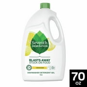 Seventh Generation Dishwasher Detergent Gel, Lemon Scent, 70 oz