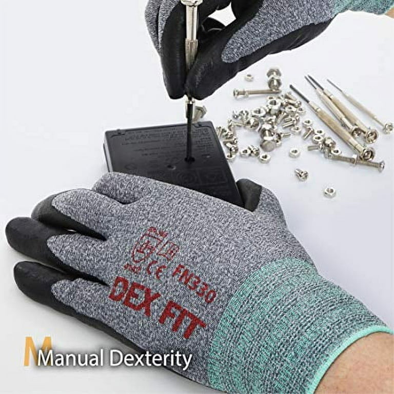 Dex Fit Nitrile Work Gloves FN330 3D Comfort Stretch Fit Durable Power