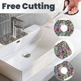 thumbnail image 3 of Sikiie Trendy Colorful Pineapples 1 Splash Guard for Sink Faucet-1 PC Super Absorbent Fast Drying Mat Sink Gadgets-Splash Guard for Kitchen, Sink Mat, 3 of 7