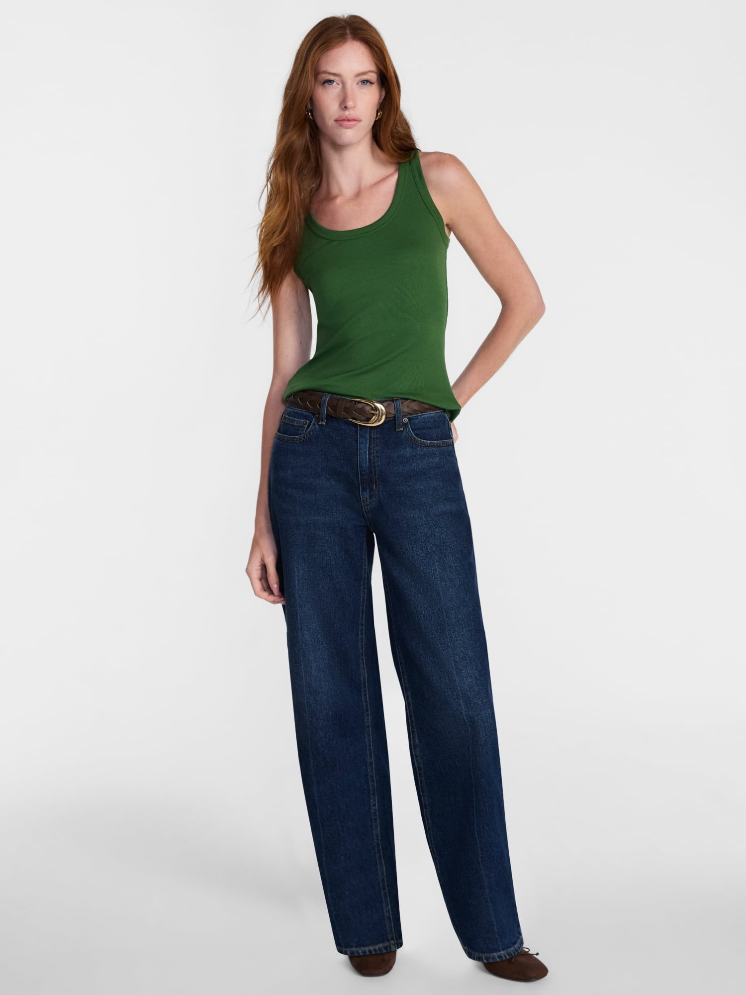 Scenario Women's Rib Tank Top, Sizes XS-XXXL