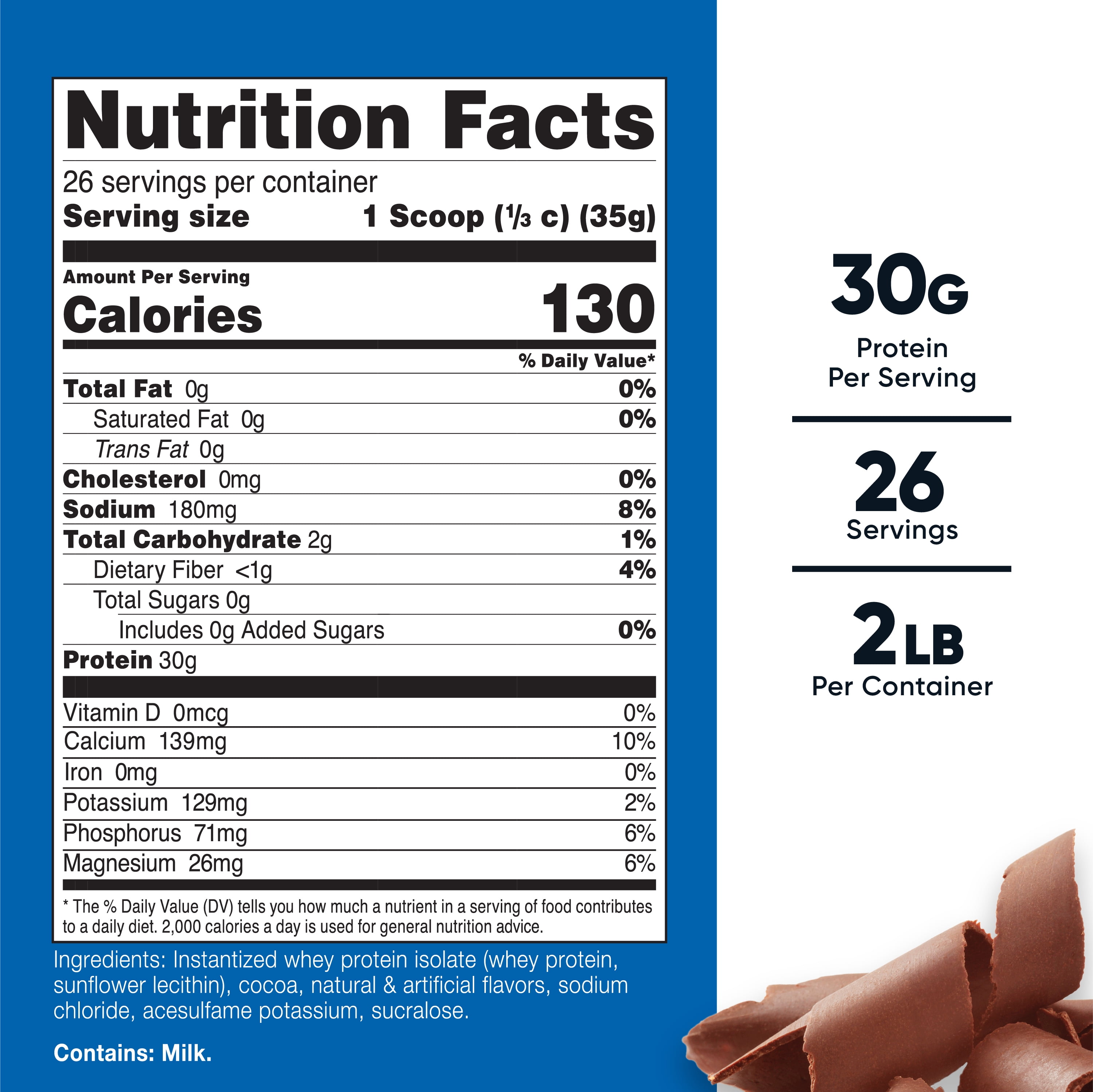 Buy Nutricost Whey Protein Isolate Powder (Milk Chocolate) 2LBS